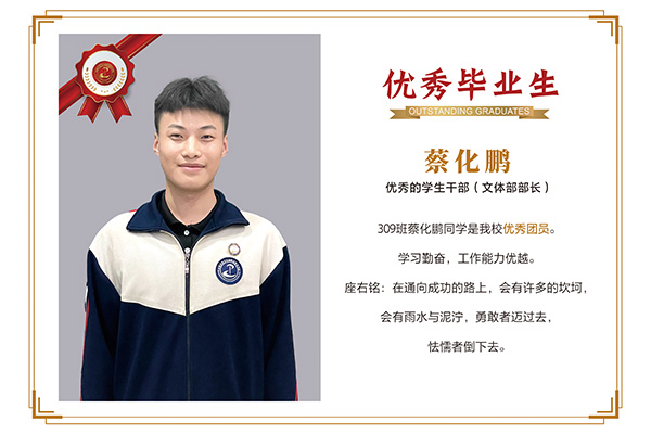 優(yōu)秀畢業(yè)生——蔡化鵬